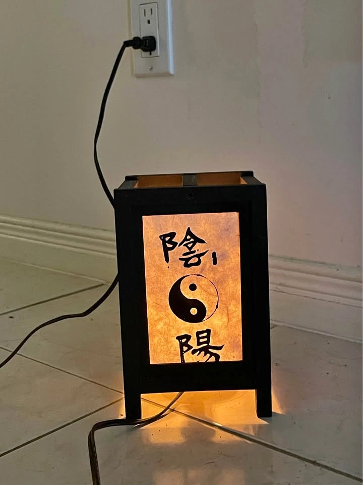 Chinese wooden lamp