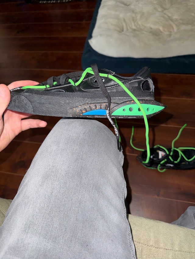 Nike x Off-White Blazer Low Black and Electro Green - photo 4