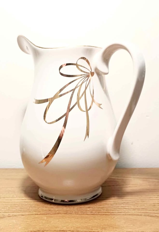 Vtg 1970's Teleflora Porcelain Pitcher