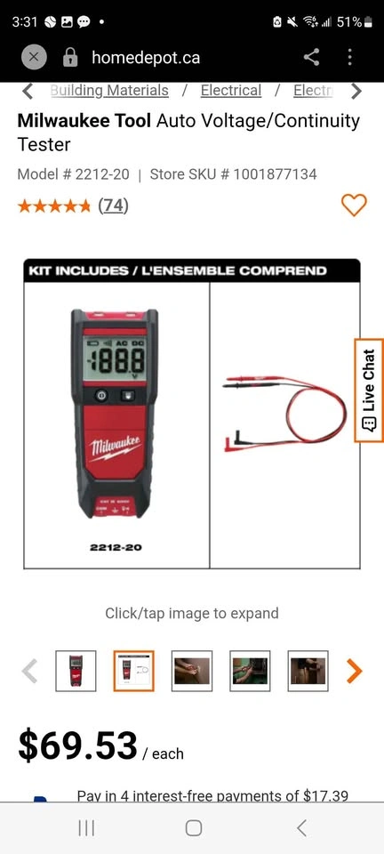 Milwaukee Auto Voltage/Continuity Tester - photo 2
