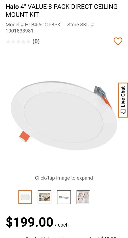 Halo 4" Canless LED Downlight 8 Pack - photo 3