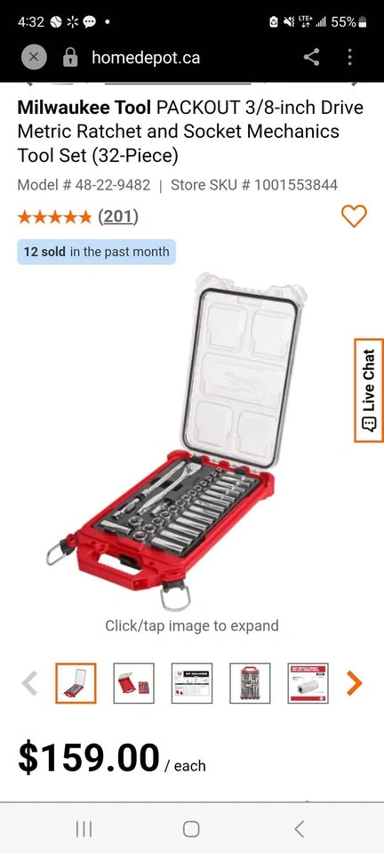 Milwaukee PACKOUT 3/8-inch Drive Metric Ratchet and Socket Set - photo 2