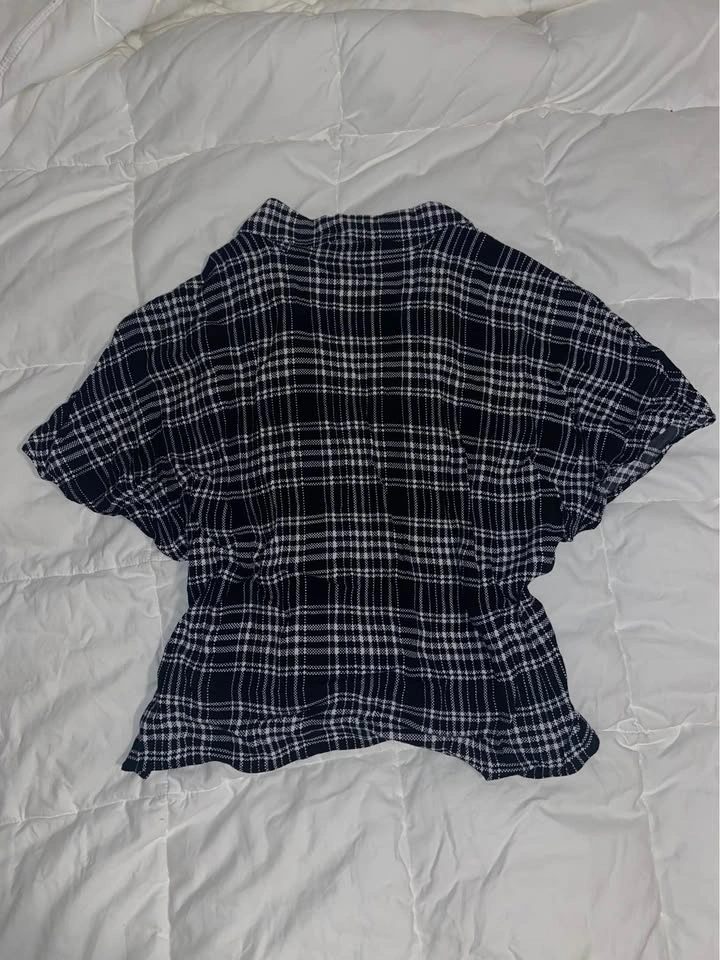 Cute Wilfred Free Tie-Front Plaid Blouse - photo 2