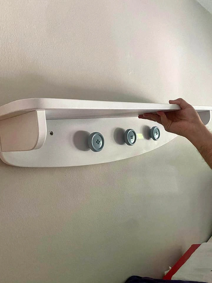 Wall Shelf with hooks