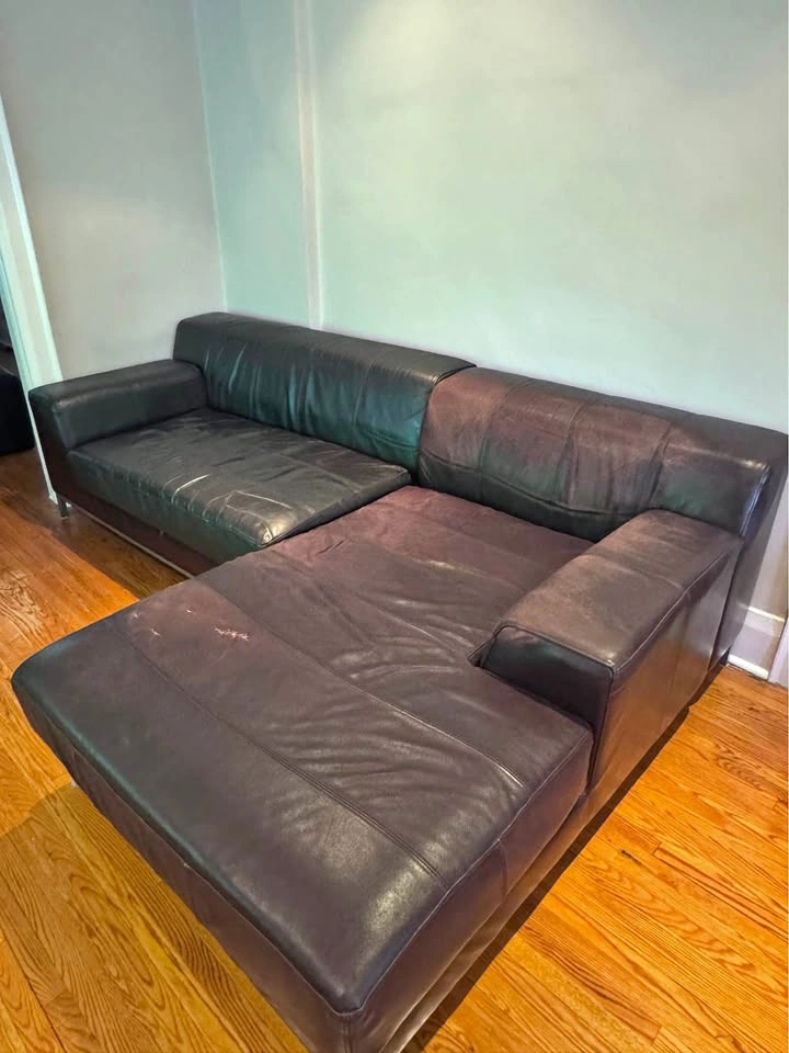 Ikea - Two Piece Leather Couch