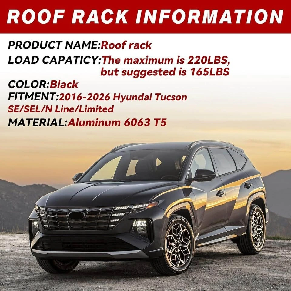 Hyundai Tucson Roof Rack Cross Bars (2016-2026) - photo 3