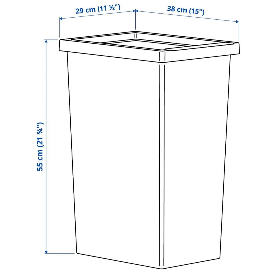 3pc IKEA FILUR garbage bins [pick up Yonge-Eglinton] - photo 2