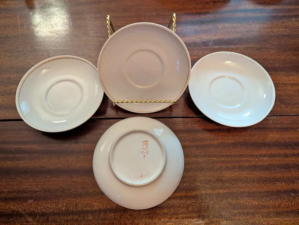 Vintage Small Plates x4 - Borislav Porcelain Factory thumbnail