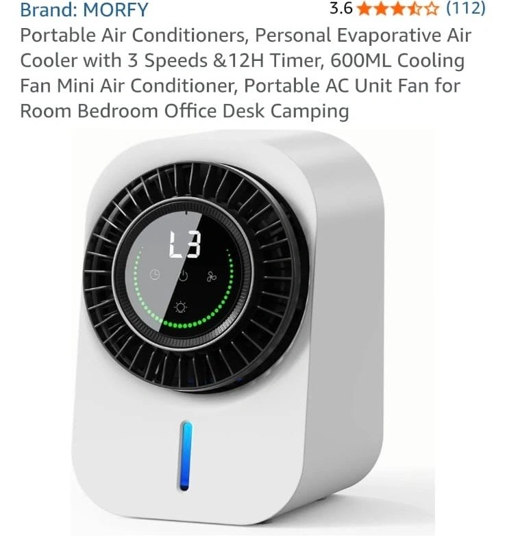 Portable Air Cooler Fan - BNIB - photo 2