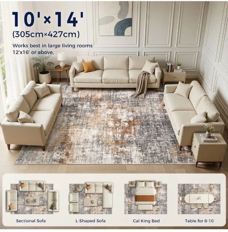 10x14 Extra Large Vintage Area Rug New - photo 5