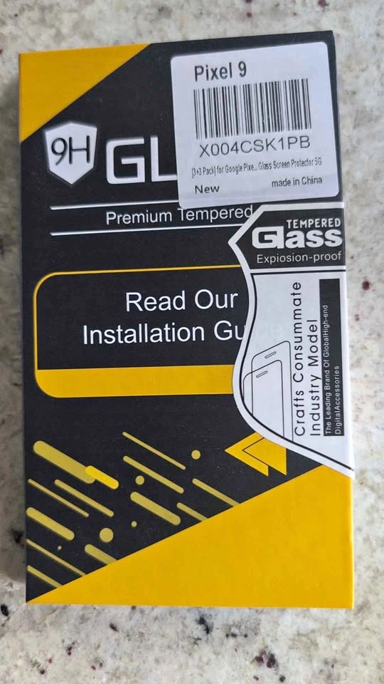 Premium Tempered Glass & Transparent Case for Google Pixel 9