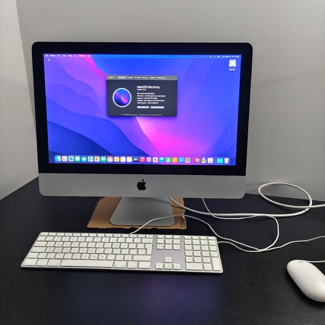 Apple iMac 21.5" Intel i5, 8Gb RAM, 500Gb storage
