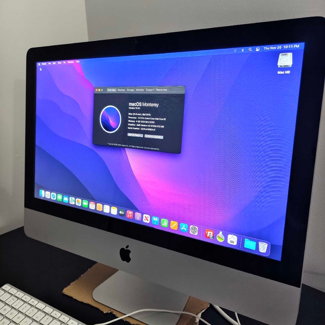 Apple iMac 21.5" Intel i5, 8Gb RAM, 500Gb storage - photo 2