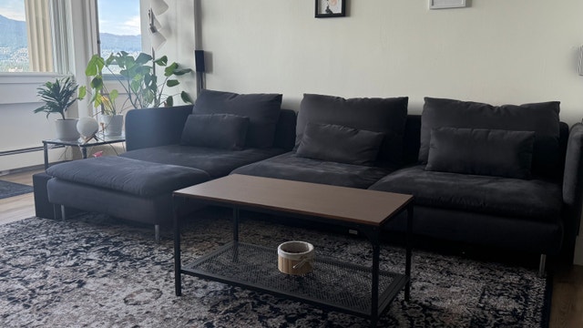 Ikea Soderhamn sofa with chaise