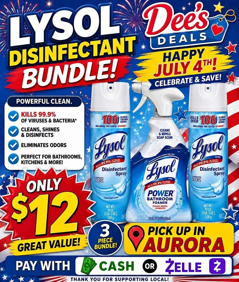 Lysol bundle $12