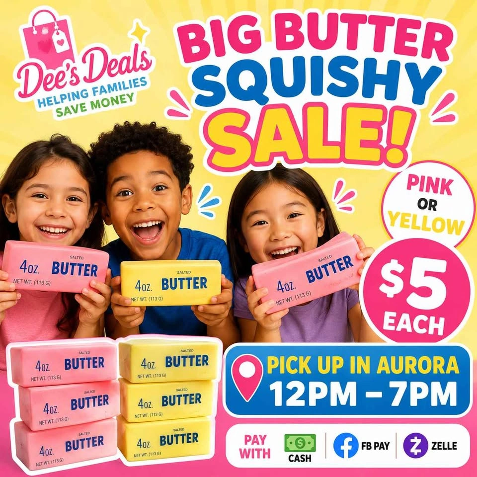 Big Butter Squishy New Pink or Yellow $5 each - photo 2