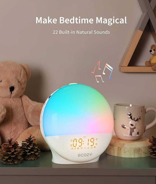 Brand New ecozy Sunrise Alarm Clock, White Noise Sound Machine - photo 4