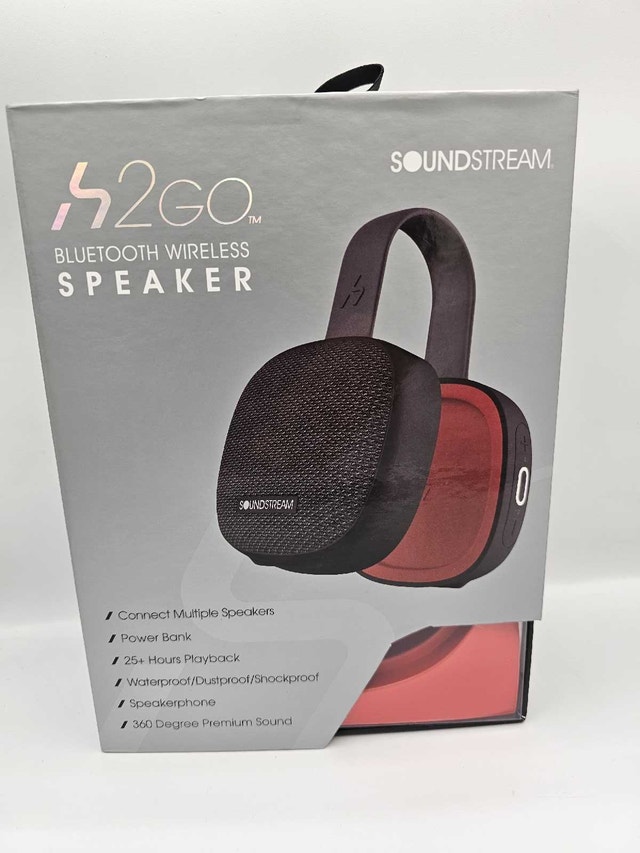 New Soundstream h2GO IPX7 Waterproof Portable Wireless Speaker