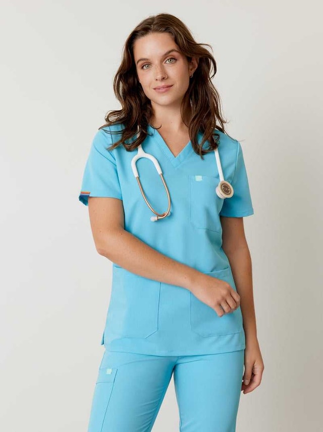 New Garde-Malade Scrub Top - Size XS