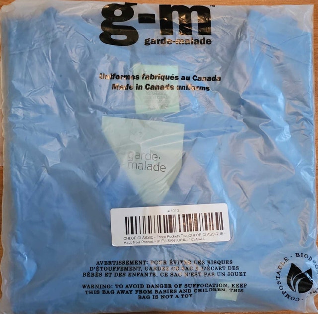 New Garde-Malade Scrub Top - Size XS - photo 2