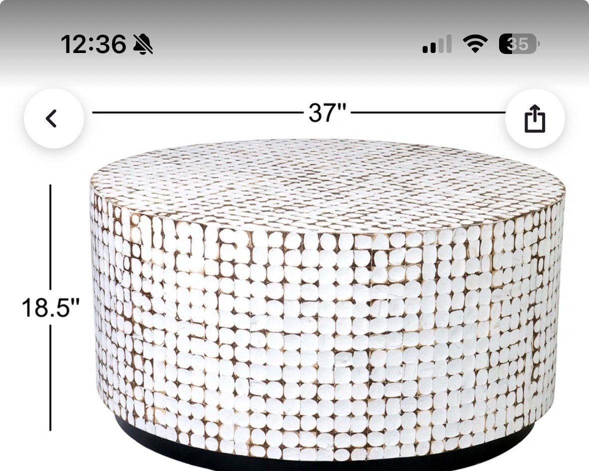Statement furniture coffee table- fixed price