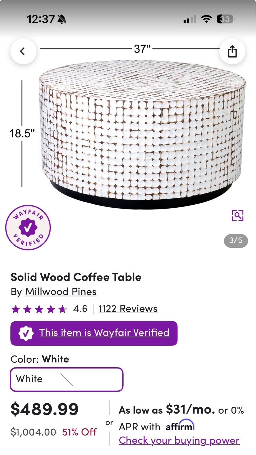 Statement furniture coffee table- fixed price - photo 3