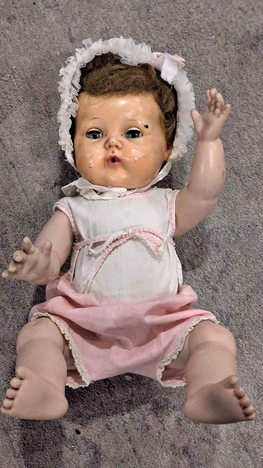 Mid century vintage American Character Doll, 13 inches