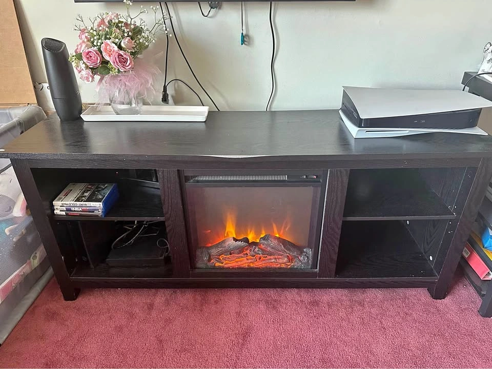 Fireplace TV stand