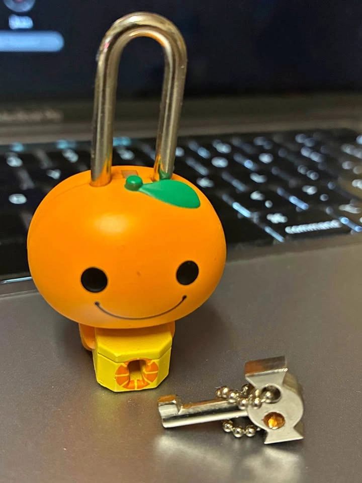 ⚽️ San-X Vintage Mikan Bouya Tangerine Boy Treasure Lock Charm