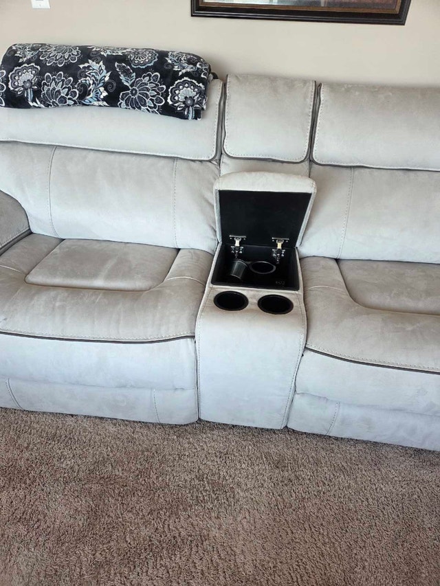 6-Piece Faux Suede Left-Facing Power Reclining Sectional - photo 5