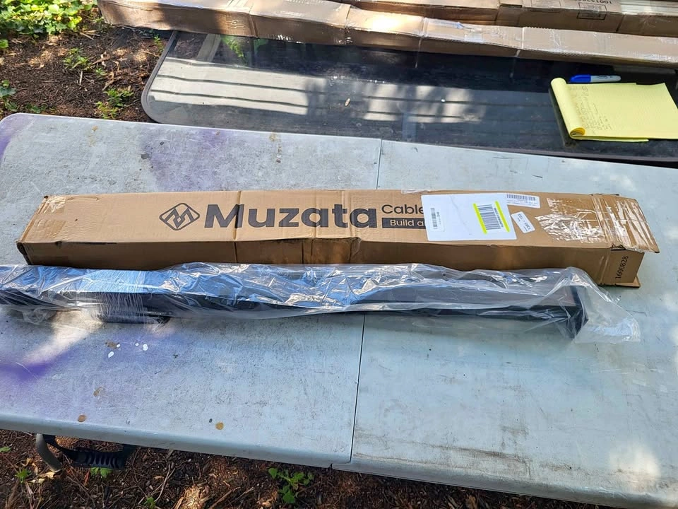 Muzata Black Cable Railing Post