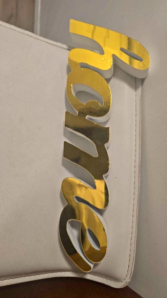 Home Decorative Sign – Gold