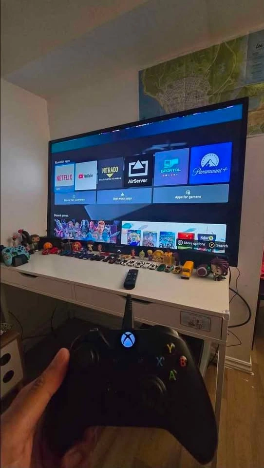 Xbox + Sharp Aquos TV + Desk Bundle