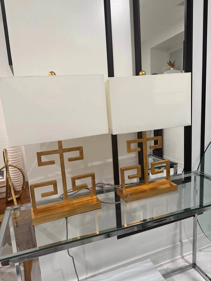 Greek Key Lamps