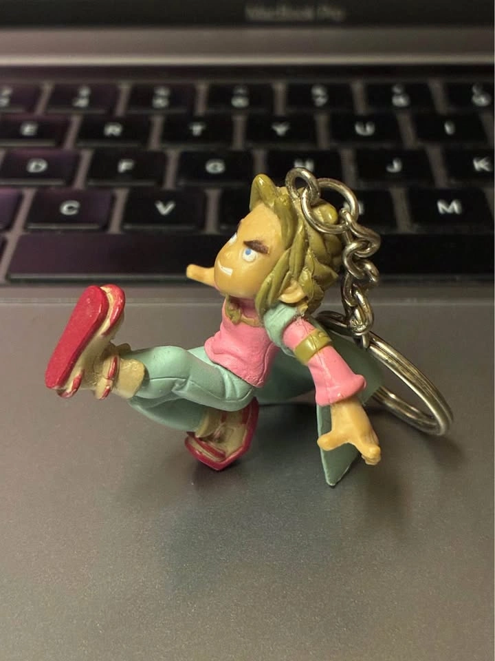 ⚽️ Unknown Vintage Manga Character Keychain - photo 2