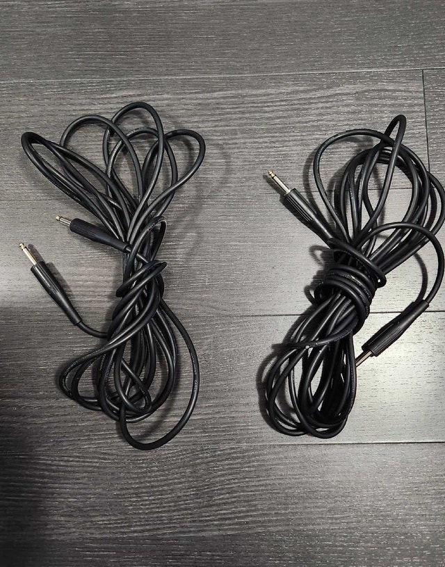 Professional instrument cables set of 2
