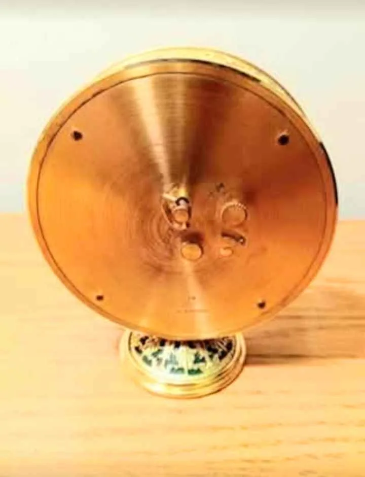 Unique 1964 Mechanical Gold Swiss Jaeger Alarm Clock image indicator(5)