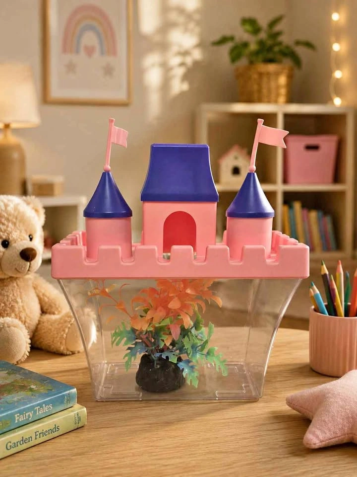 Pink Castle Fish Tank