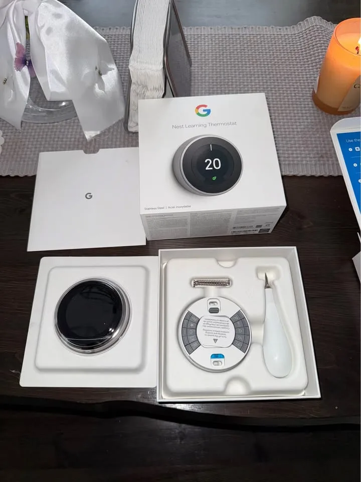 Brand New Nest Gen3 thermostat with 3 temperature sensors image indicator(2)