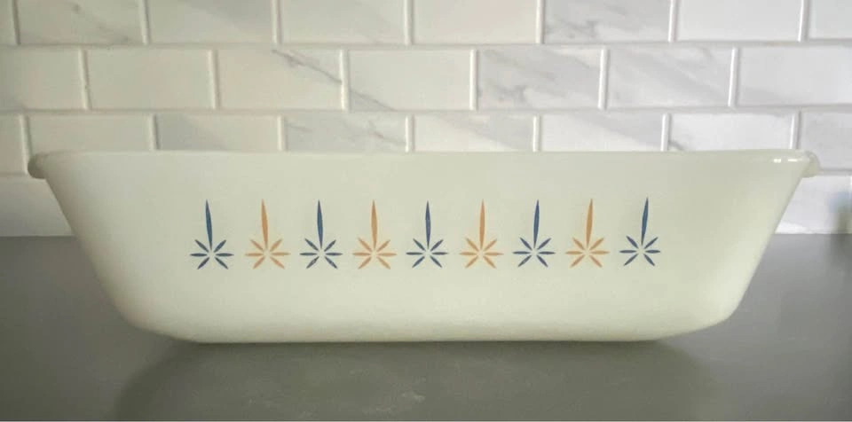 Vintage Atomic Candle Glow Casserole Dish by Fire King - photo 2
