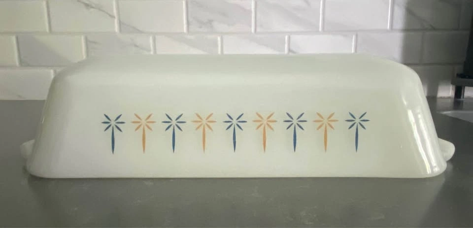 Vintage Atomic Candle Glow Casserole Dish by Fire King - photo 3