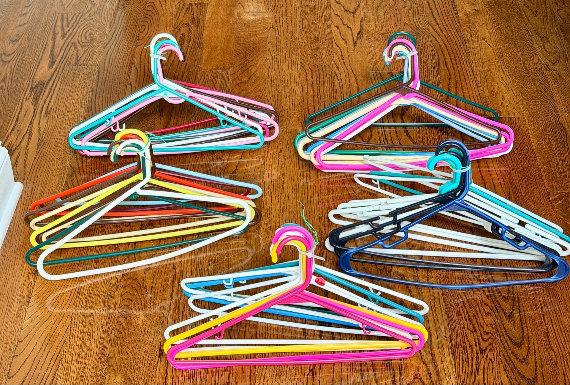 Hangers-Assorted Colorful Plastic-Sturdy-50 Total! - photo 2