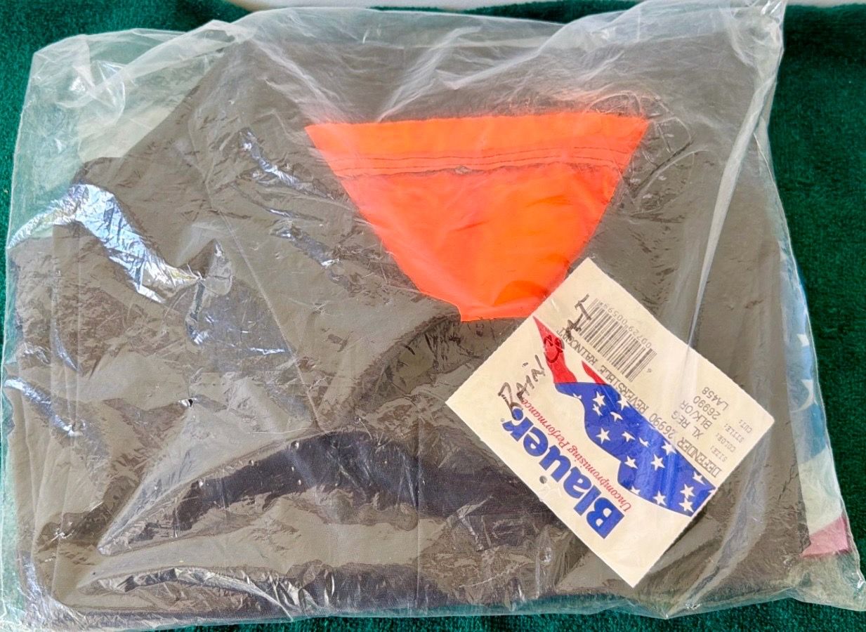 Blauer Defender Reversible Full Length Rain Coat-Black/Orange - photo 5