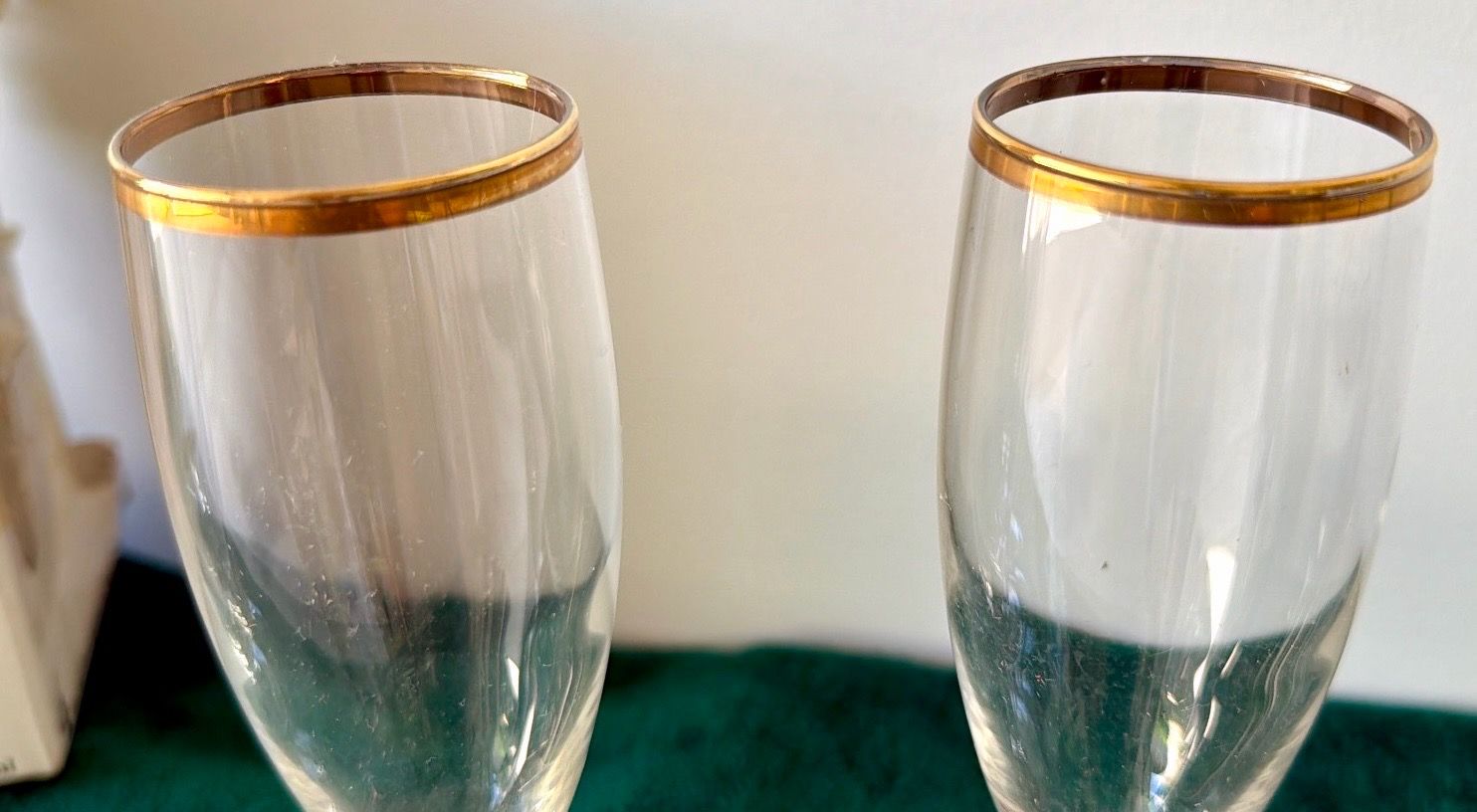 Luminarc Heritage Champagne Flute Glasses - Gold Rim! Set of 4 - photo 4