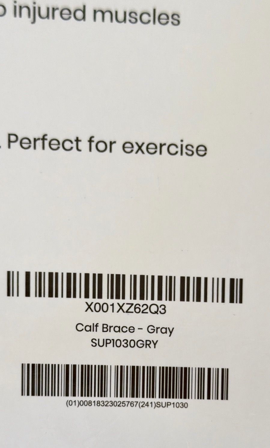 Vive Calf Brace-Gray-Soft with Velcro Closure-New in package. - photo 4