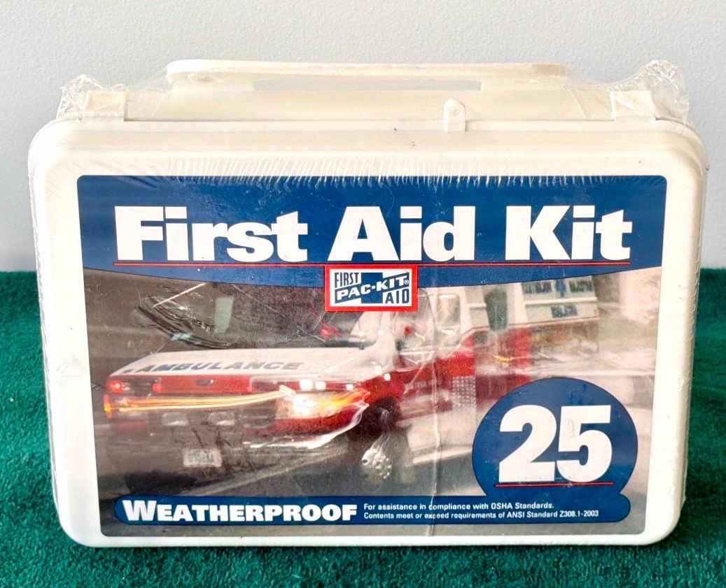 Weatherproof First Aid Kit-25 Person-Sealed-New