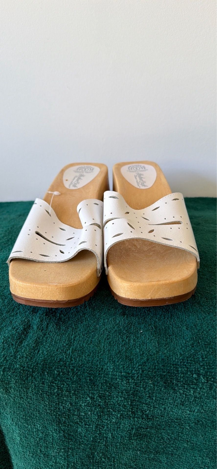 Ladies Wooden Clogs Leather Craft Size 9 (40) Made in Italy - photo 4