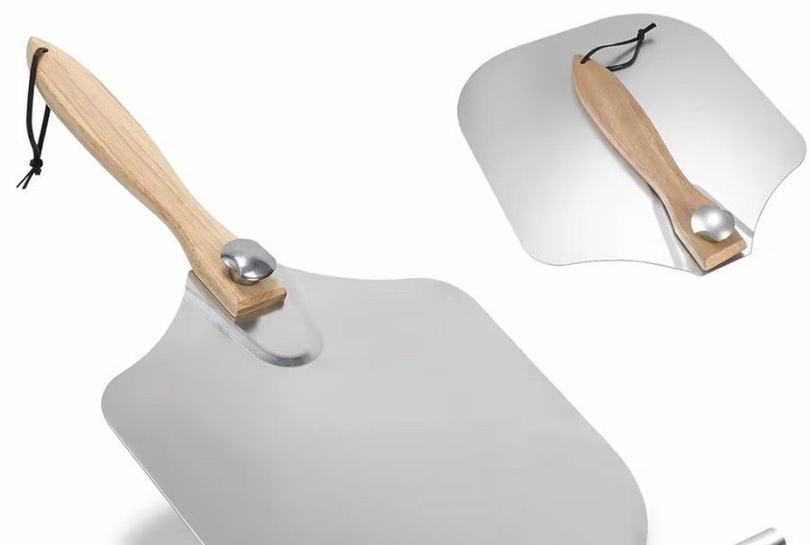 Metal Pizza Paddle 23" x 12" with Wooden Handle - New - photo 4
