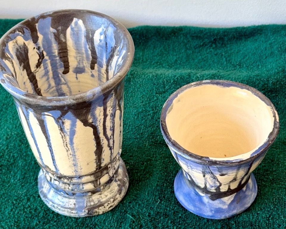Vintage Olga Ozolins Hand Thrown Pottery Set (1979)