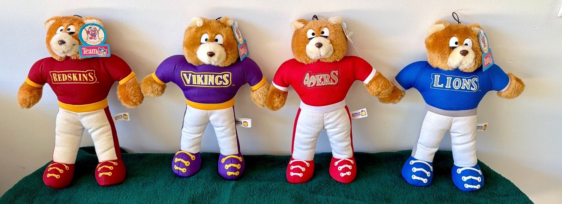 1993 Vintage NFL Plush Bears by Good Stuff - New with Tags
